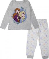 Frozen pyjama - katoen - pyjamaset - Elsa - Anna - grijs - maat 128- 8 jaar