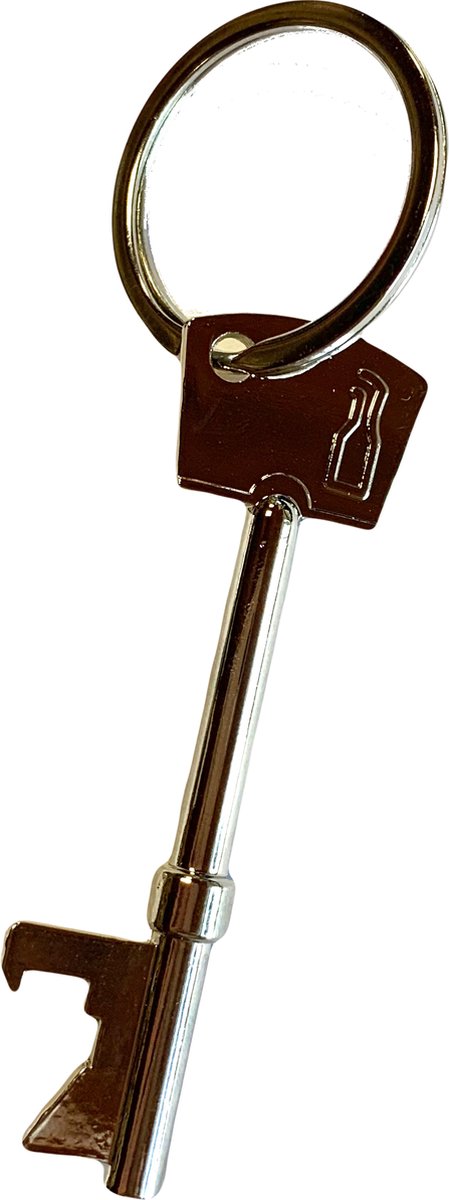 Sleutelhanger met een Bieropener sleutel