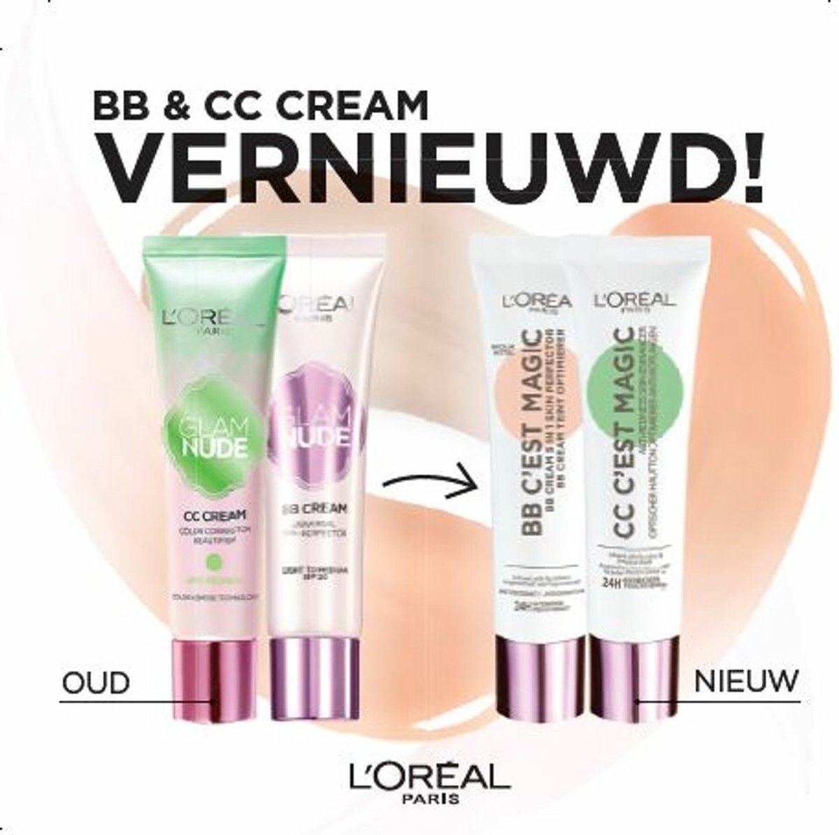 L'Oréal Paris - C'est Magic - Anti-roodheid crème - CC Cream - 30 ml |  bol.com