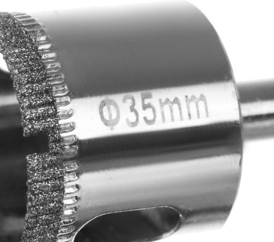 Tegelborenset 10-delig - Diamantboor set diamantboren maat 6 / 68mm - type gatzaag - tegelboren - diamantboor
