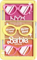 NYX Professional Makeup - On the Go Palette - Barbie Limited Edition Mini Blush Highlighter Palette - Cheek Palette