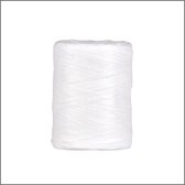 Ruban Cadeau Luxe - Ruban Raphia - Ruban Papier - Wit - 100 mètres - 5mm - Ruban Hobby - Ruban Décoratif - Papier
