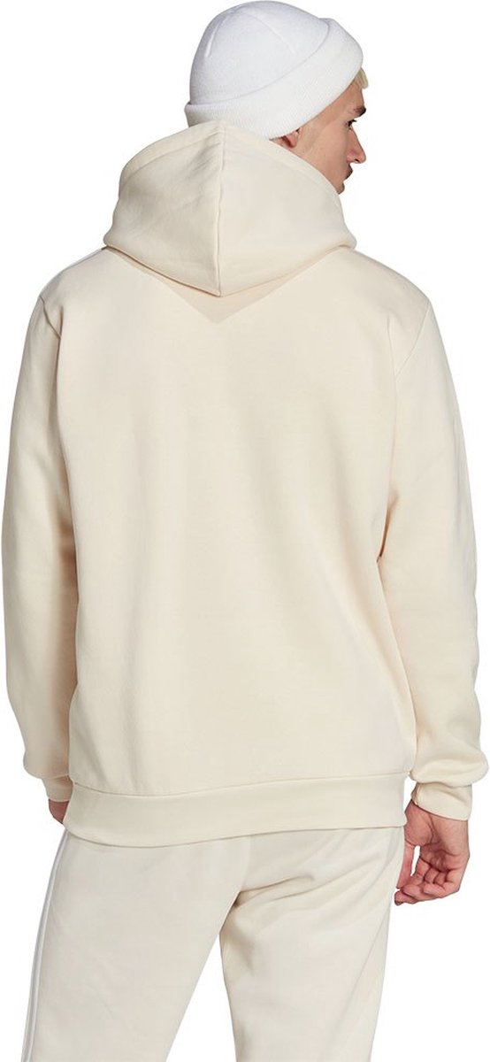 Adidas originals hoodie with trefoil logo top print 3 stripes in beige fh6885