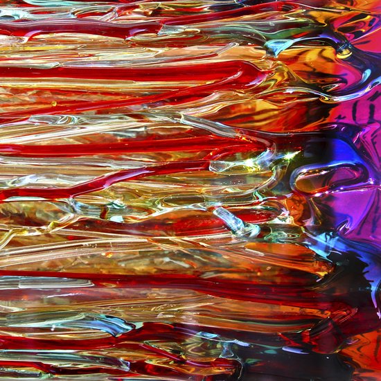 WyArt - Kunst aan de muur - abstract - Venetië glas - 600x600 - TruLife - 3mm