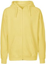 Bol.com Fairtrade Men's Zip Hoodie met capuchon Dusty Yellow - XXL aanbieding