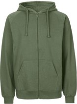 Bol.com Fairtrade Men's Zip Hoodie met capuchon Military - M aanbieding