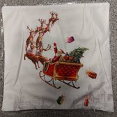 Kussenhoes - Decoratieve kussenhoes 45x45 cm - Kerstkussen - Zachte stof - kerst 10