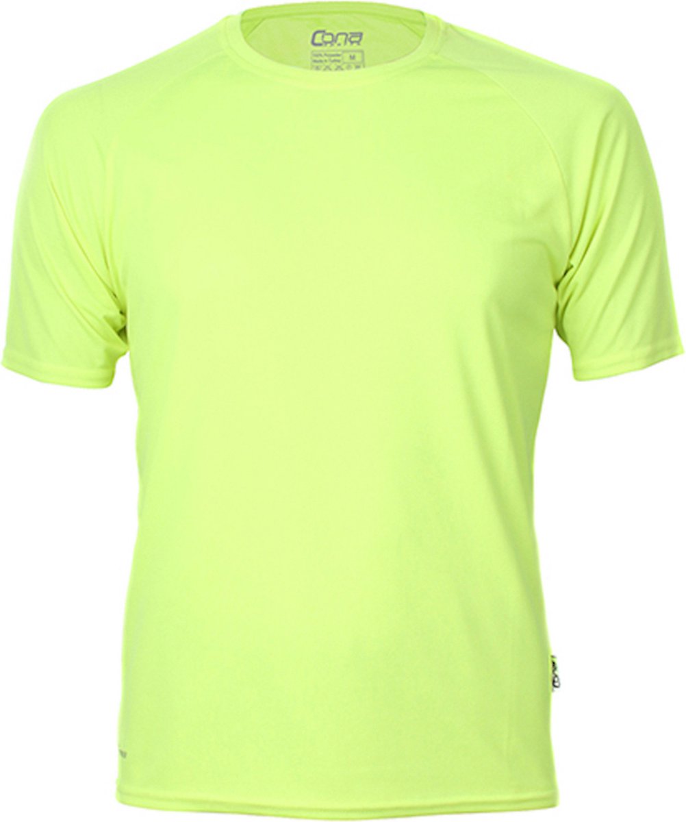 Herensportshirt 'Tech Tee' met korte mouwen Neon Yellow - 3XL