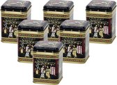 Boîte à thé - Boîte à herbes - Boîte de conservation - Black Jap - 50 grammes - 6 pièces