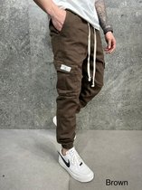 Cargobroeken voor Heren Joggingbroek Herenjeans |Streetwear Zakken Jongens Mannen Jogger Broek Hip Hop Joggers Broek Tactische Heren Broek Cargo Harembroek Jeans voor Heren | Stretch Heren Jeans W31