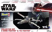 1:57 & 1:65 Revell 06054 Collector Set X-Wing Fighter + TIE Fighter - Gift Set Plastic Modelbouwpakket-