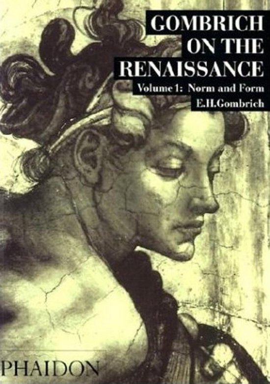 Boekomslag 'Gombrich On The Renaissance', deel 1, met een portret van een klassieke figuur.