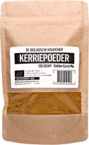 De Biologische Kruidenier - Kerriepoeder - Golden Curry Mix - 100 gram - Biologisch - in handige hersluitbare stazak