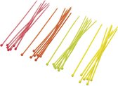 TRU COMPONENTS 1570922 ST150M Assortiment kabelbinders 150 mm 2.50 mm Neon-groen, Neon-oranje, Neon-geel, Neon-pink 80 stuk(s)