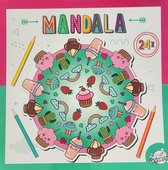 Mandala Kleurboek Cupecake - Voor kinderen en volwassenen - Uitermate geschikt voor kleurpotloden en kleurstiften