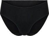 RJ Bodywear Everyday dames Vlissingen midi slip (2-pack) - zwart - Maat: M