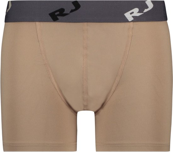 RJ Bodywear Pure Color boxer (1-pack) - heren boxer lang - zand - Maat: L