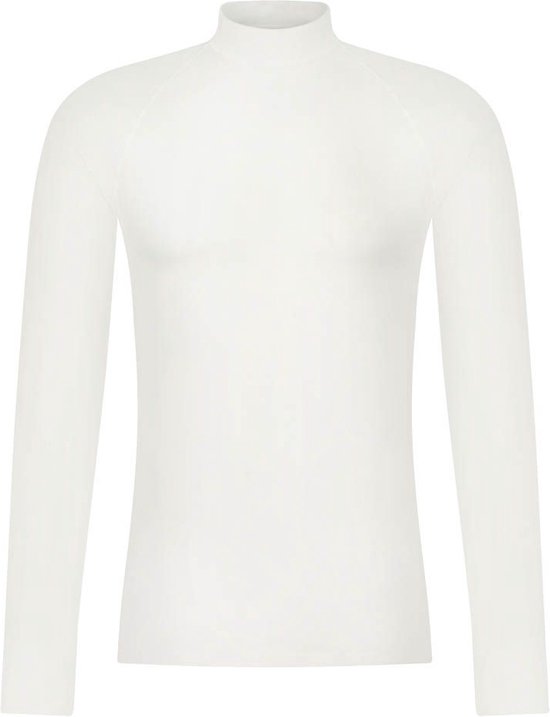 Chemise thermique RJ Bodywear Thermo (pack de 1) - chemise thermique pour homme à col montant - laine blanche - Taille : S