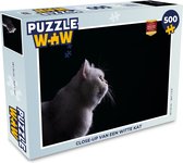 Puzzle Gros plan d'un chat blanc - Puzzle - Puzzle 500 pièces