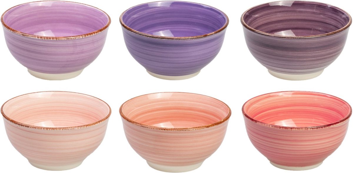 Dutch Kitchen - Kleine Kommen - Schaal - Mykonos ø 12 cm - 6 Stuks - Aardewerk