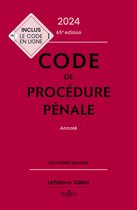 Codes Dalloz Universitaires et Pro - Code de procédure pénale 2024 65ed - Annoté