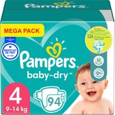 Pampers - Baby Dry - Maat 4 - Mega Pack - 94 luiers