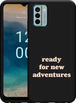 Cazy Hoesje Zwart geschikt voor Nokia G22 New Adventures