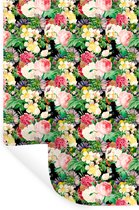 Stickers muraux - Fleurs - Printemps - Motifs - 40x60 cm - Film Adhésif