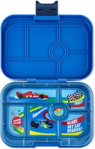 Yumbox Original - Lunch box bento étanche - 6 compartiments - Plateau Surf Blue / Race Cars
