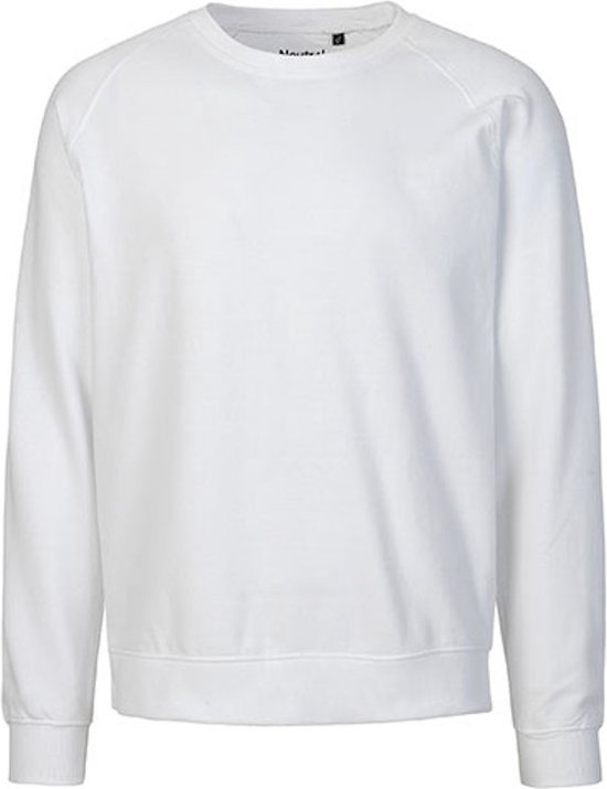 Fairtrade unisex sweater met ronde hals White - XL