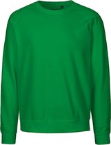 Bol.com Fairtrade unisex sweater met ronde hals Green - XS aanbieding
