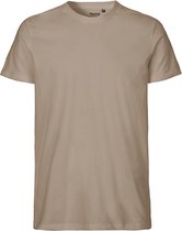Fairtrade Men´s Fit T-Shirt met ronde hals Sand - L