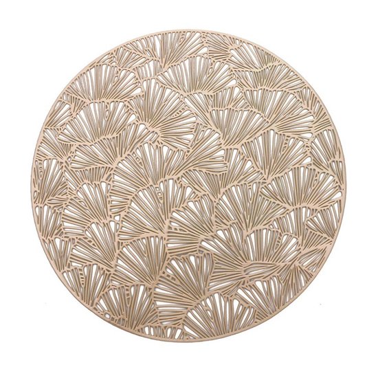 placemats goud 6 ronde placemats onderleggers 6 stuks