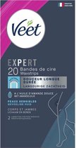 3x Veet Expert Koude Waxstrips Benen Sensitive 20 stuks