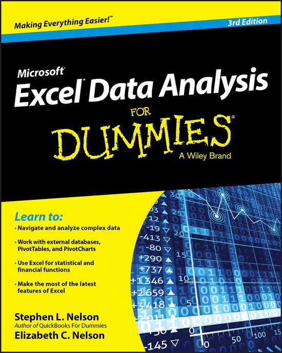 Excel Data Analysis For Dummies 3Rd Ed - cover