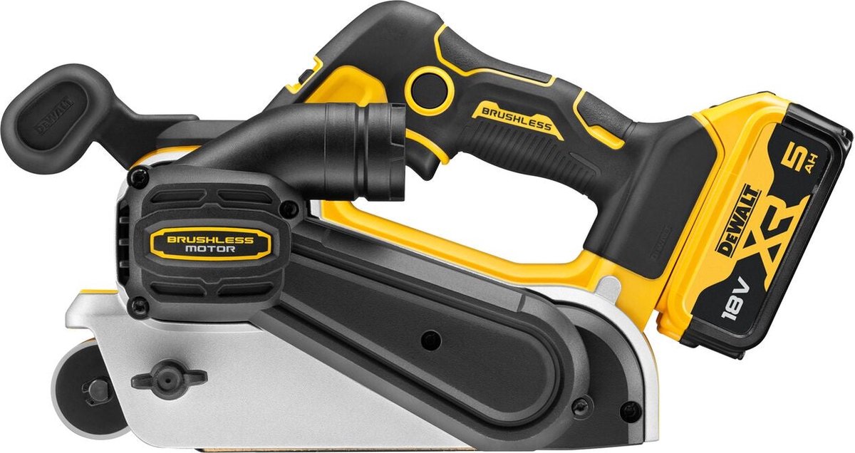 DeWALT DCW220P2 Accu bandschuurmachine 75x533mm 18V XR 5.0Ah in TSTAK – foto 2