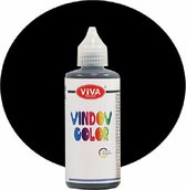Glasverf - Stickerverf - zwart - Viva Kids - Windowcolor - 90ml