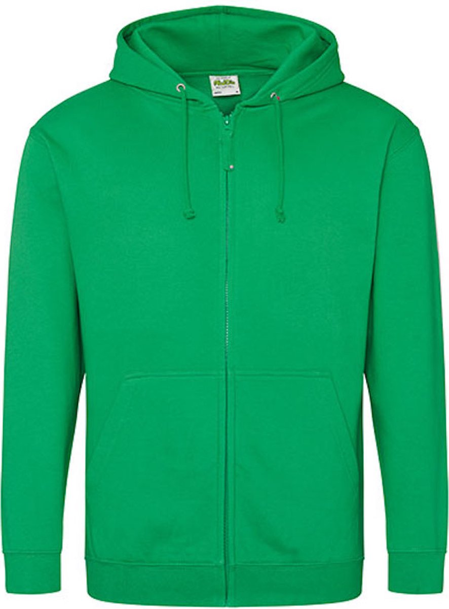 Vegan Hoodie met ritssluiting en capuchon Kelly Groen