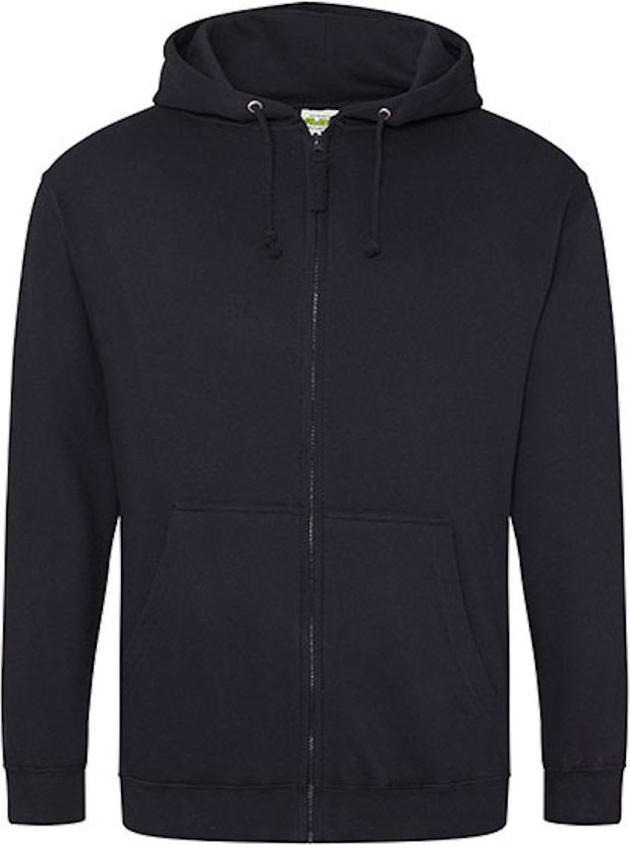 Vegan Hoodie met ritssluiting en capuchon Jet XL Zwart