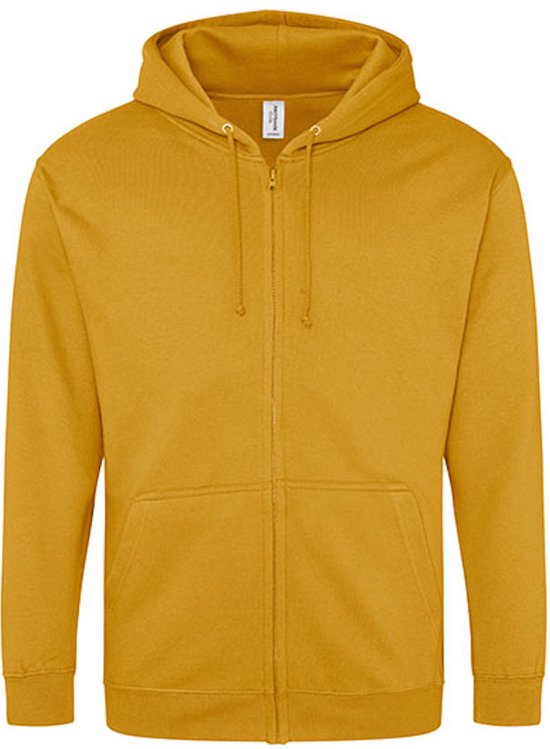 Sweat à Capuche Vegan Zippé Mustard - S