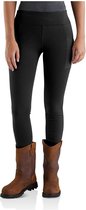 Carhartt Legging - Dames - Stretchbroek - Lichtgewicht - Zweet afvoerend - Geur werend - Zwart - Carhartt Force Utility Legging - Yogabroek