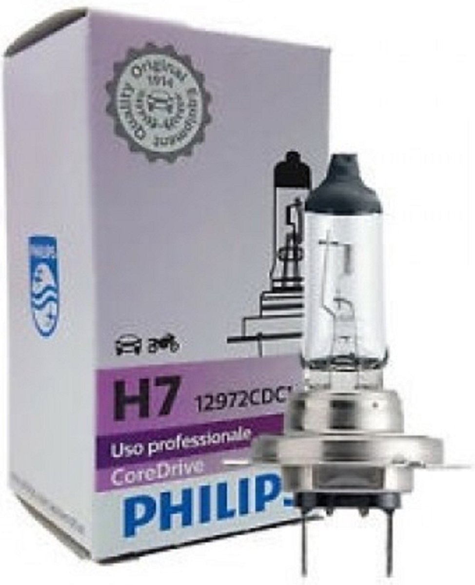 12 volt H7 koplamp Philips CoreDrive 12972CDSC1 12V 55W