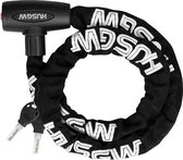 120 cm, antivol à chaîne de 10 mm de haut niveau de sécurité livré avec un cadenas de frein antivol léger pour scooter, moto, tondeuse à gazon, etc. (noir)
