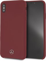 Rood hoesje van Mercedes-Benz - Backcover - Soft Touch - iPhone Xs Max - Hoogwaardige kwaliteit