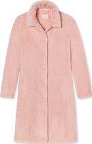 SCHIESSER Essentials badjas - dames teddyfleece kamerjas roze - Maat: L
