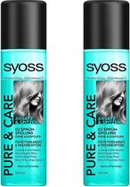 Syoss Pure & Care Spray Conditioner - Voordeelverpakking 2 x 150 ml