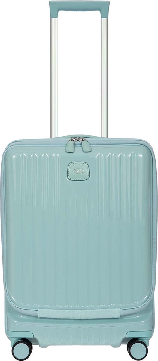 BRIC'S met laptopvak Positano Trolley Light Blue Lichtblauw 50cm