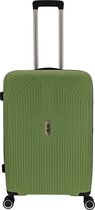 SB Travelbags Bagage koffer 65cm 4 dubbele wielen trolley - Groen - TSA slot