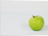Acrylglas - Appel - Groen - Fruit - Gezond - 80x60 cm Foto op Acrylglas (Met Ophangsysteem)