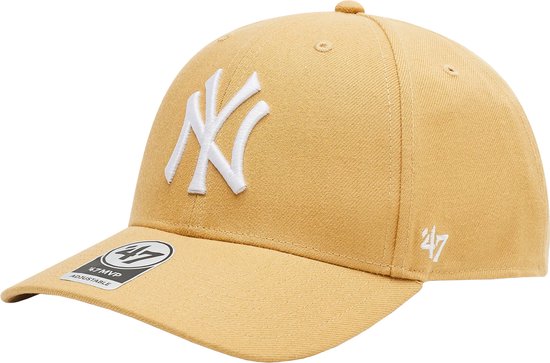 47 Brand New York Yankees MVP Cap B-MVPSP17WBP-LT, Mannen, Geel, Pet, maat: One size